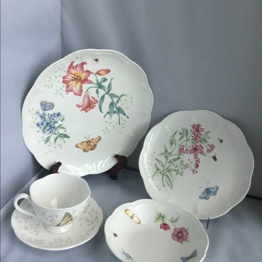 LENOX butterfly meadows Fritillary 5 Pieces Dinner set